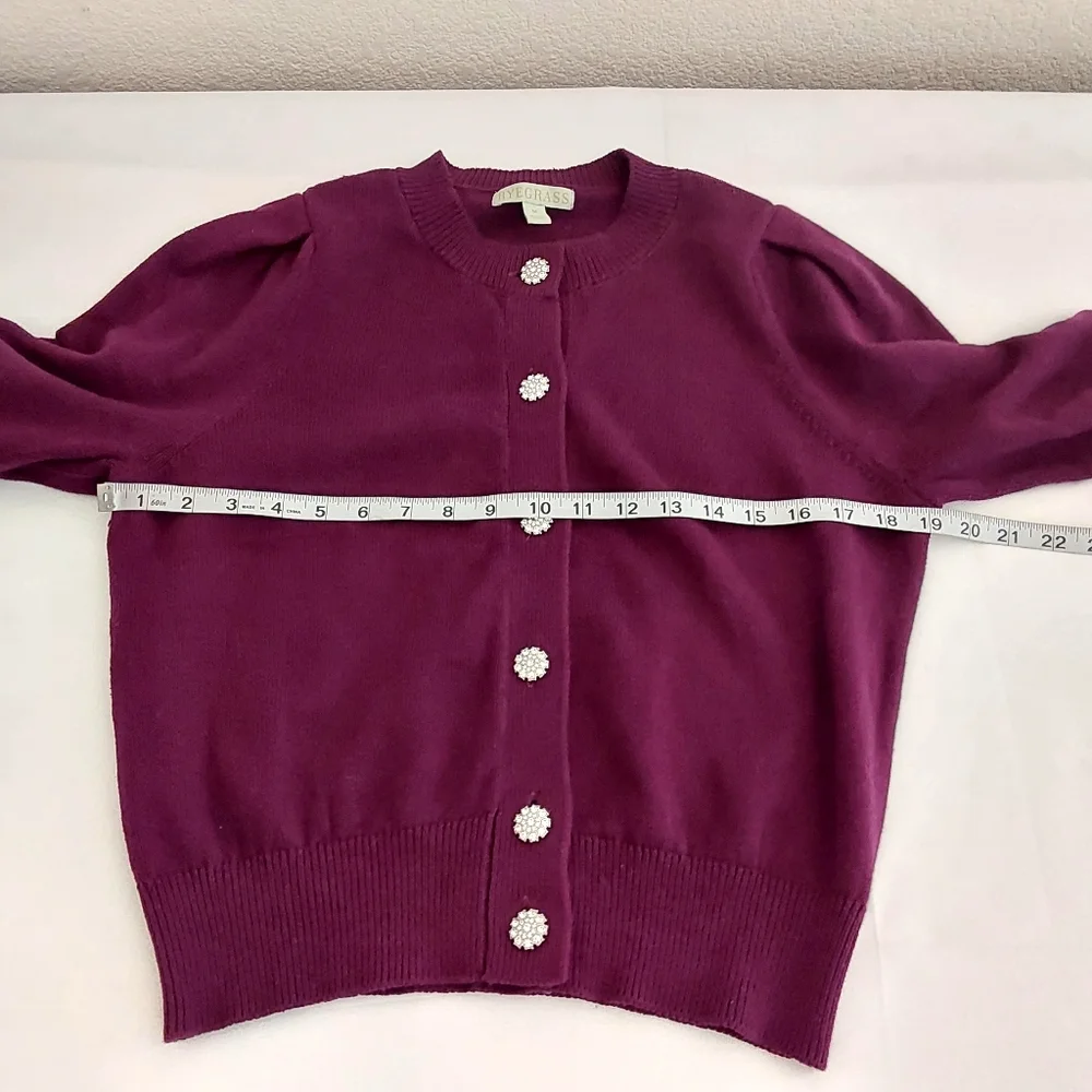 Ryegrass Buttons Rhinestone Sweater - Picture 8 of 8